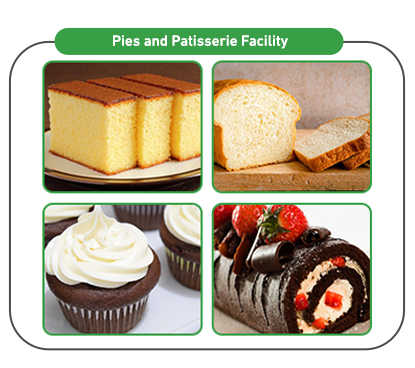 Various Types of Pies and Patisserie